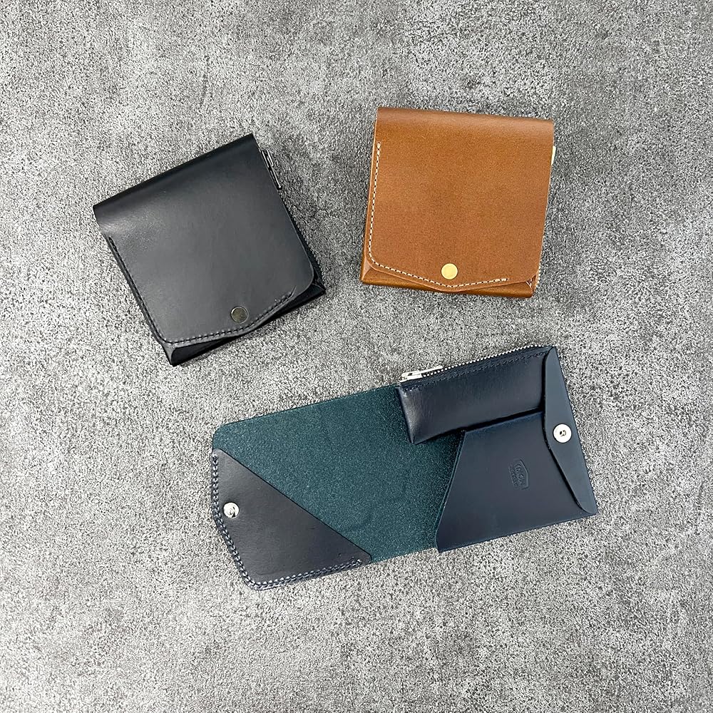 Amazon | [moku] 小さく薄い財布Saku ver.3 ブッテーロレザー ユニ